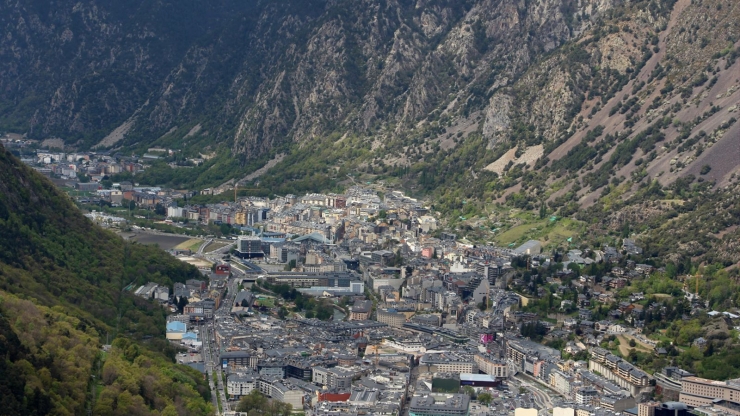 Vista general d'Andorra la Vella.